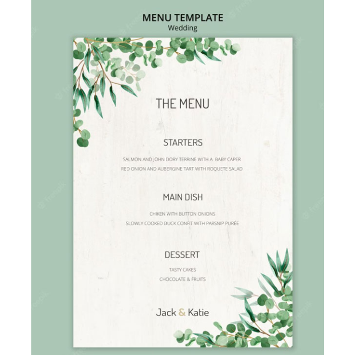 Menu sự kiện 14